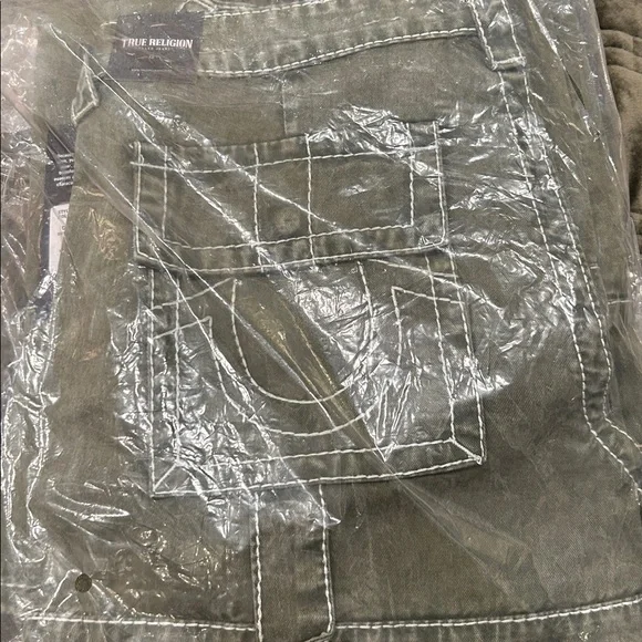 True Religion Bobbi Big T Baggy Carpenter Pant Kalamata 27 - Picture 7 of 8